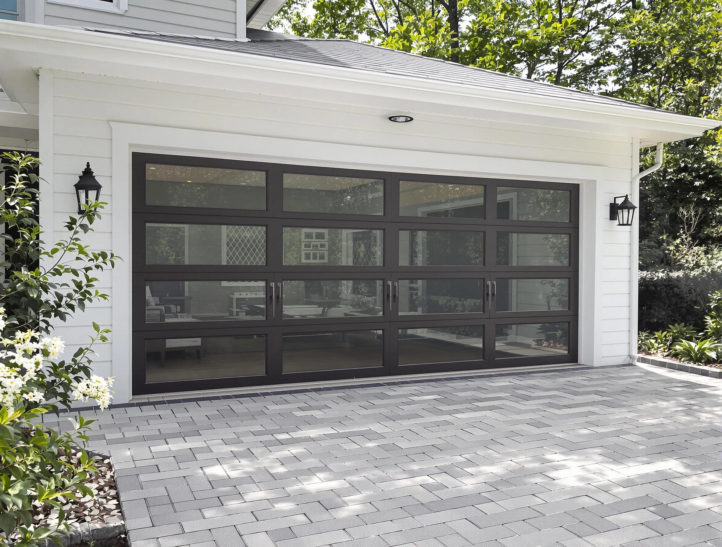 Millcreek Garage Door Repair design specialist presenting custom garage door options to Millcreek homeowner