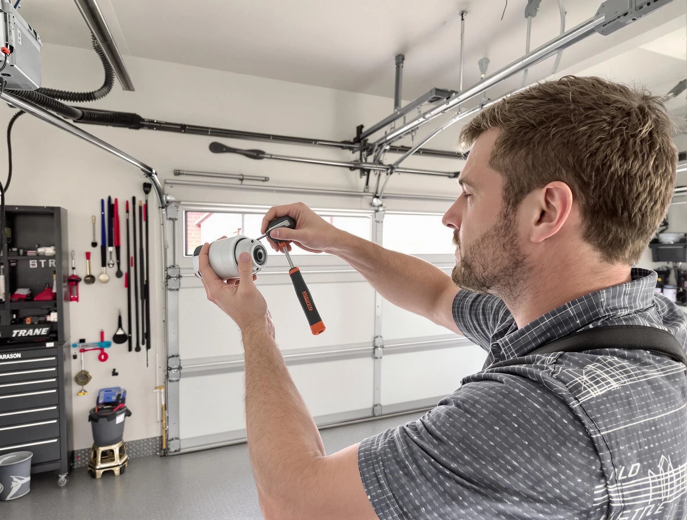 Garage door opener repair service by Millcreek Garage Door Repair in Millcreek