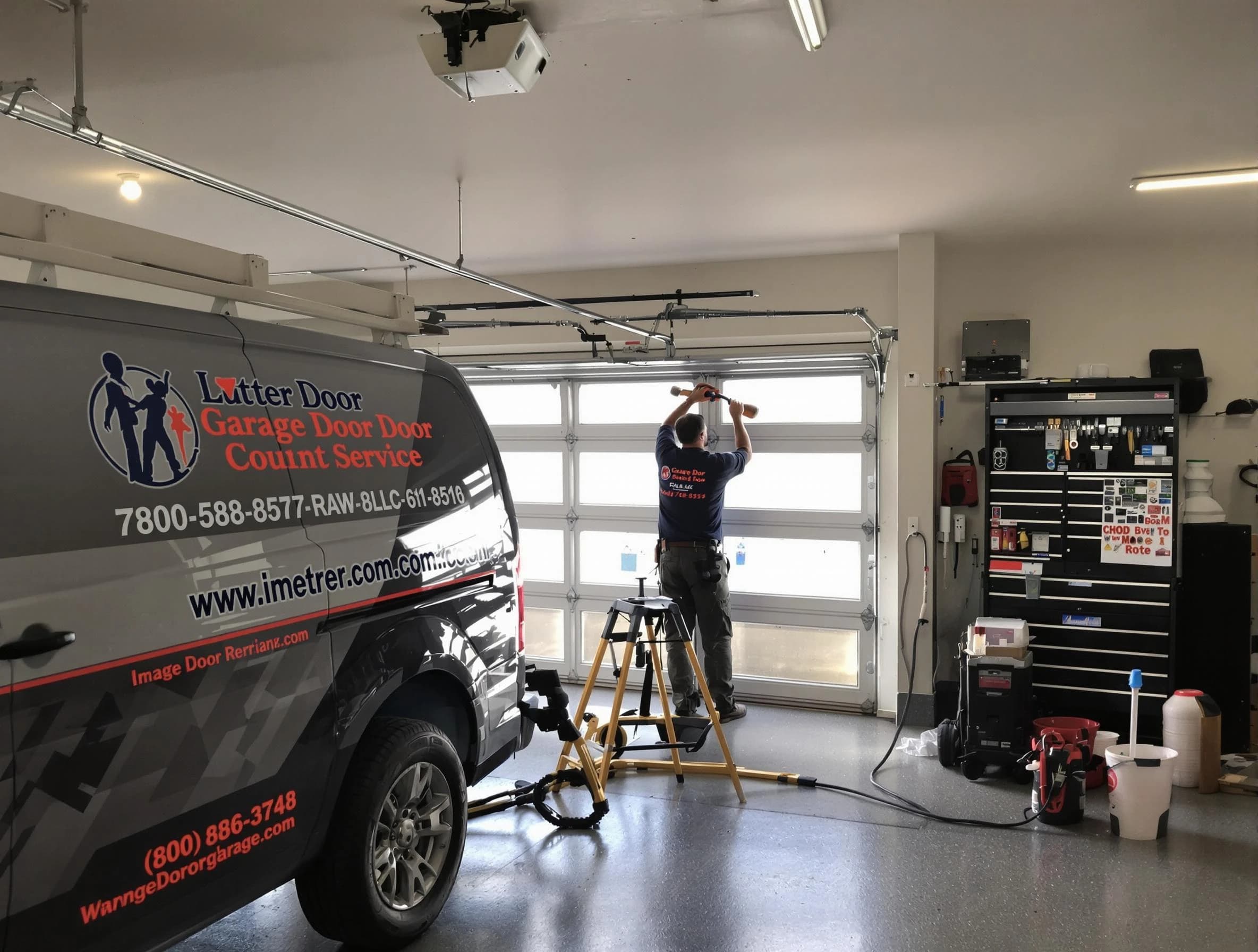 Millcreek Garage Door Repair rapid response team performing same-day repair in Millcreek