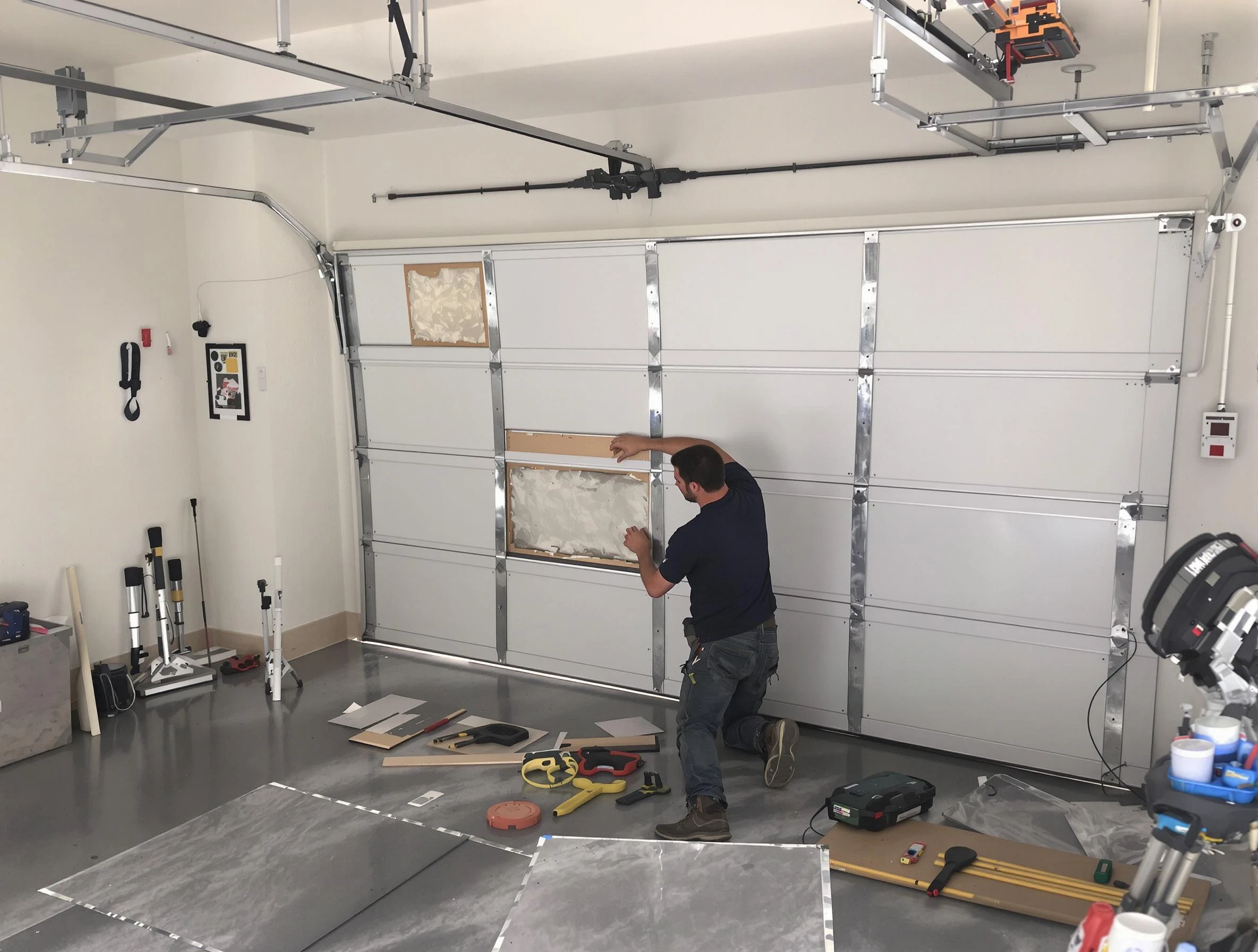 Garage Door Panel Repair in Millcreek