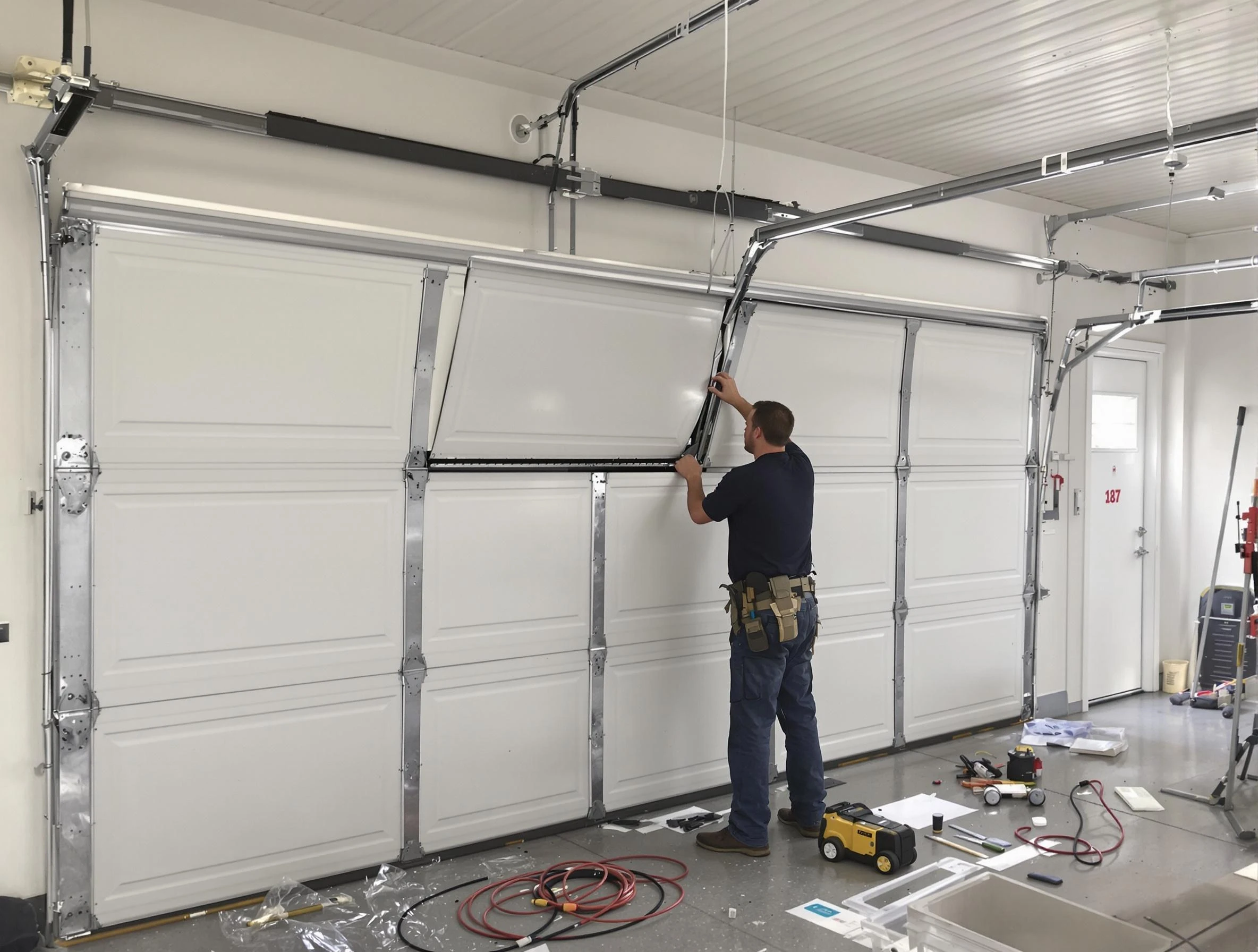 Garage Door Section Replacement in Millcreek