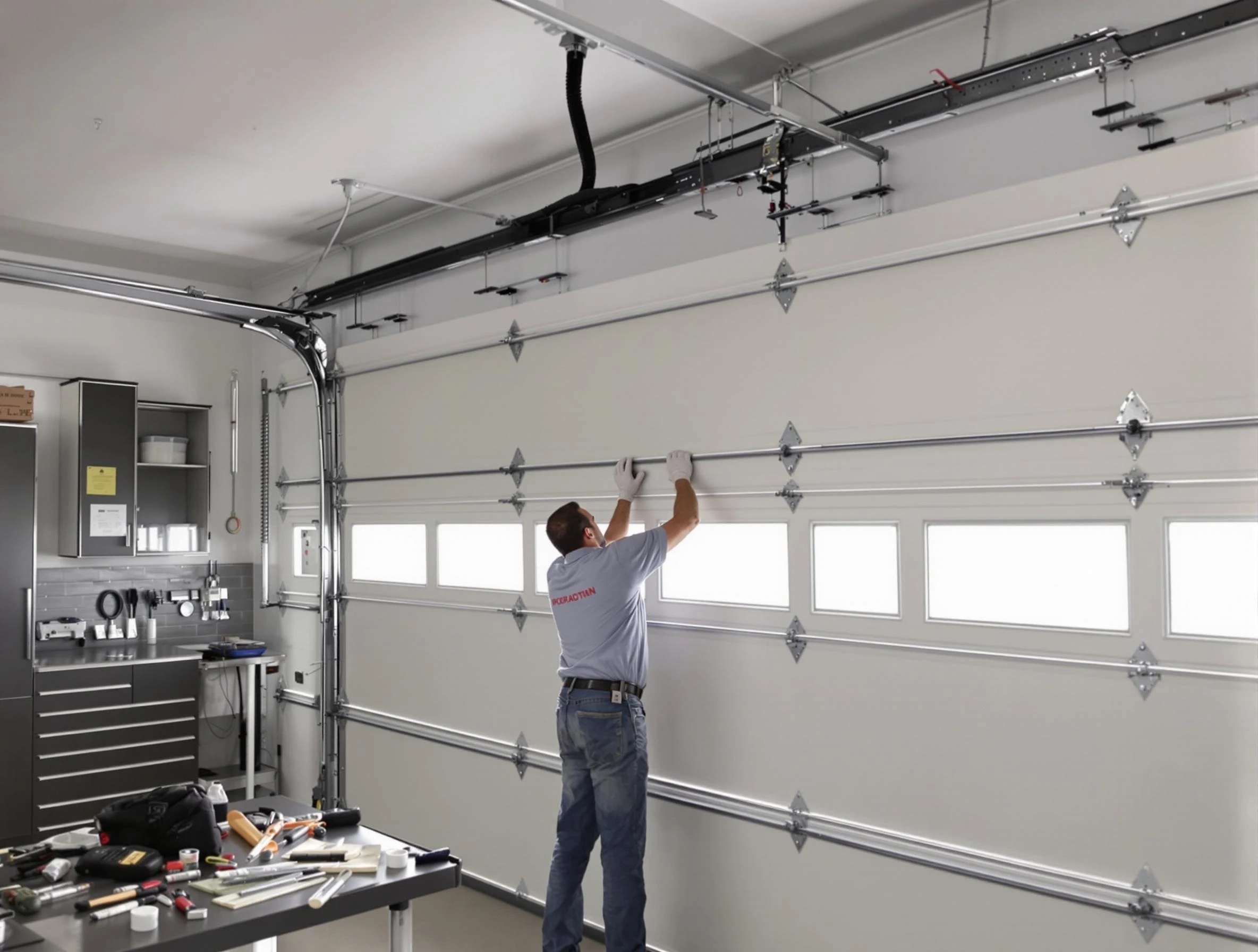 Garage Door Track Repair in Millcreek