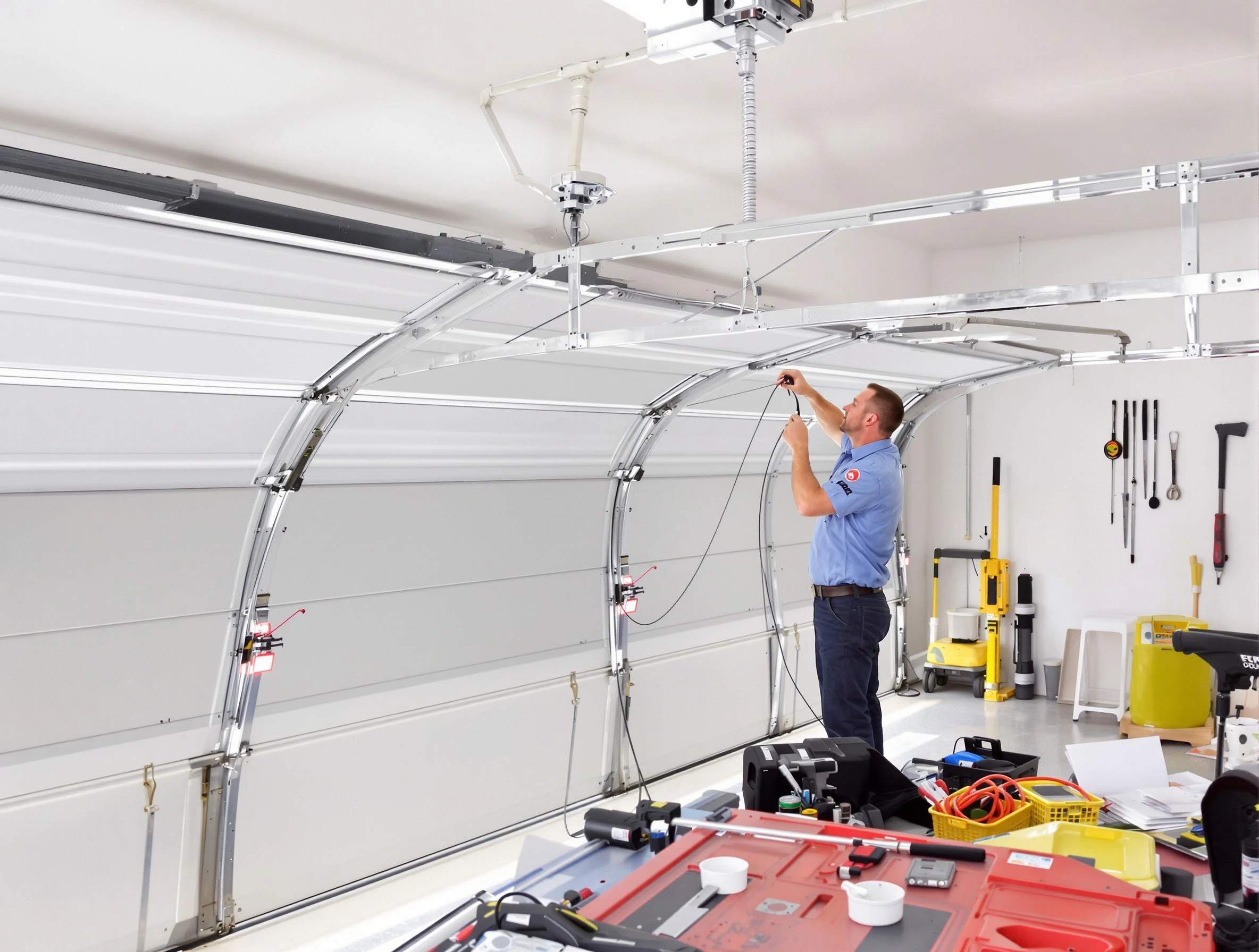 Garage door cable repair service by Millcreek Garage Door Repair in Millcreek