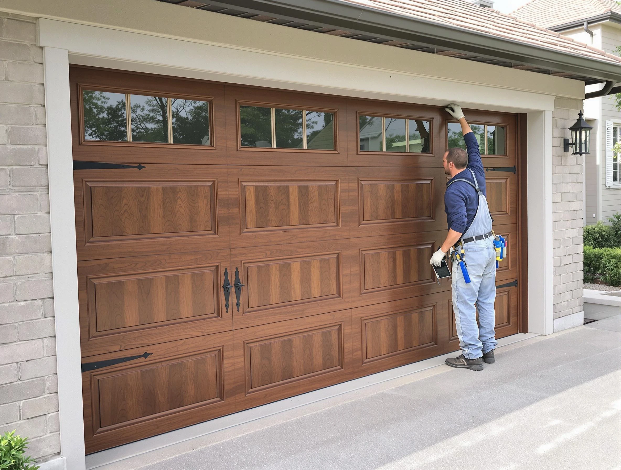 Custom garage door showcase by Millcreek Garage Door Repair in Millcreek