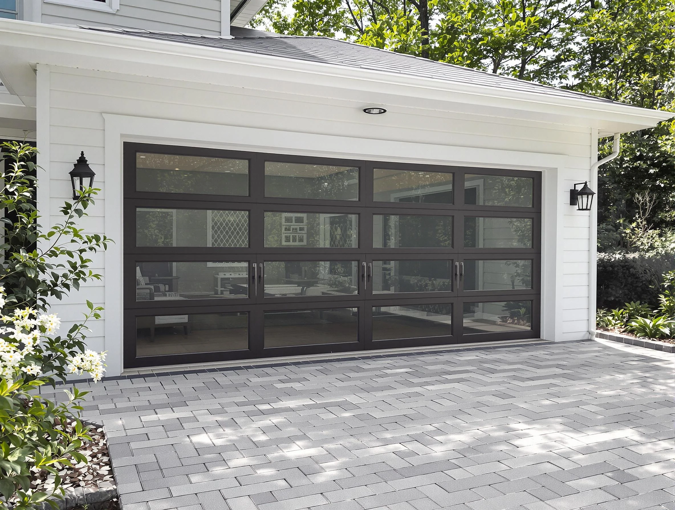 Millcreek Garage Door Repair design specialist presenting custom garage door options to Millcreek homeowner